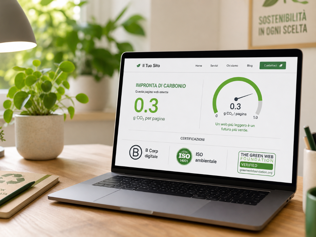 Website Carbon Badge e sostenibilità digitale: come comunicare l’impatto del tuo sito