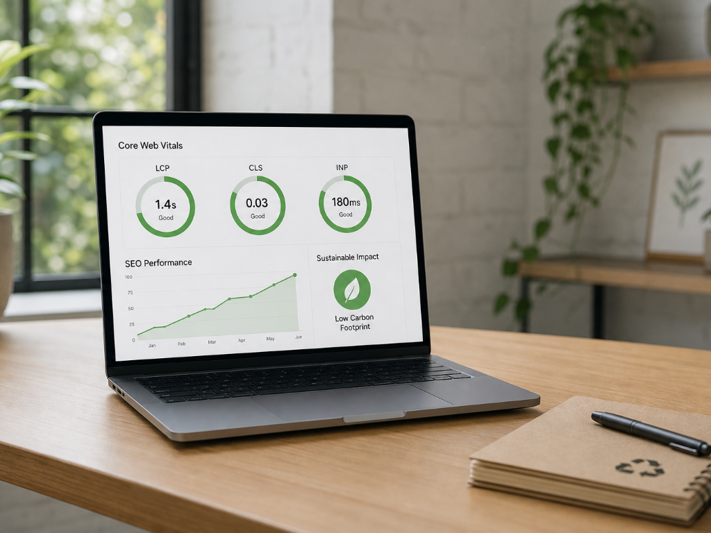 LCP CLS INP: performance web sostenibile e Google