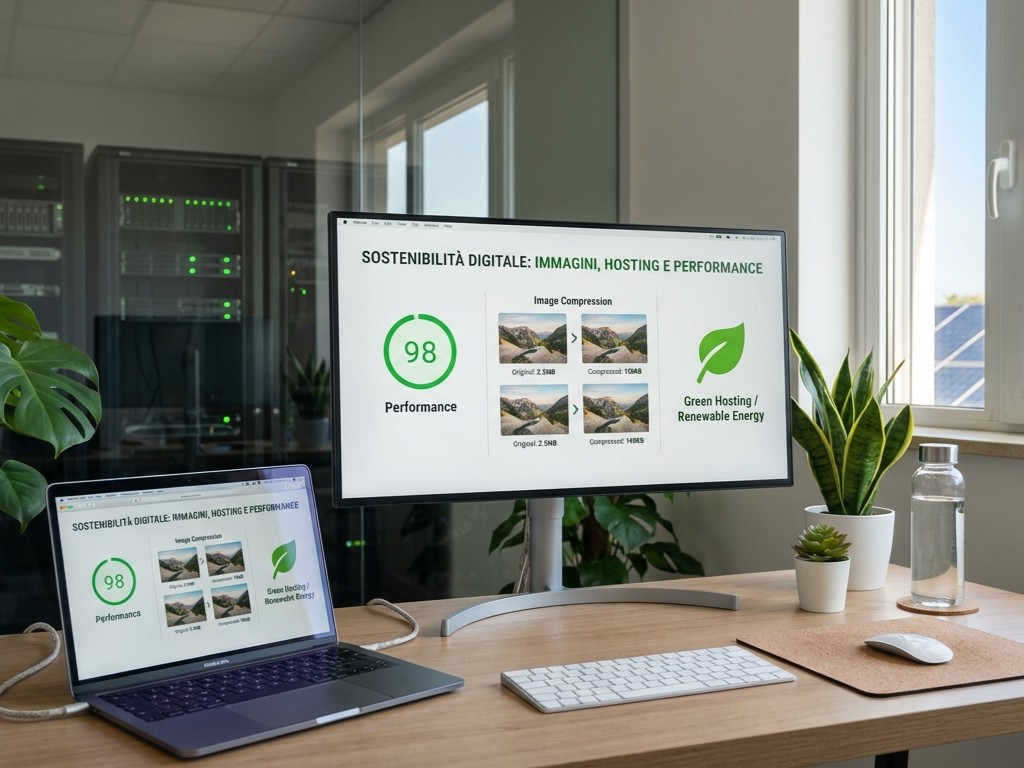 Sostenibilità digitale: immagini, hosting e performance