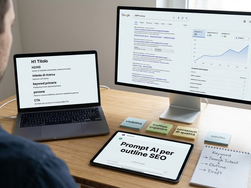 Creare outline SEO con AI: guida pratica e prompt